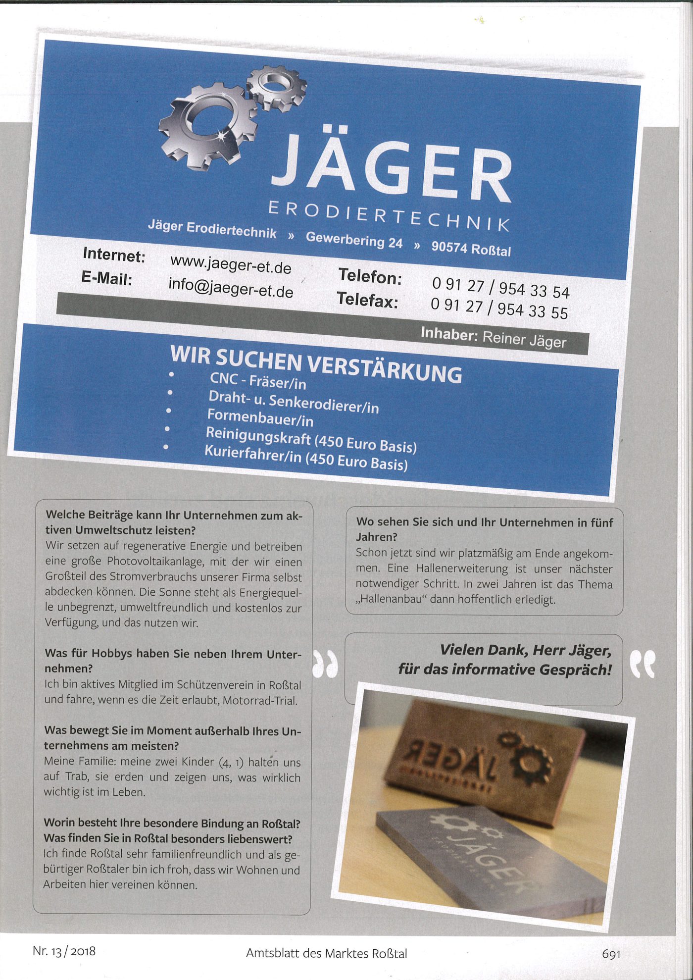 Amtsblatt Roßtal Oktober 2018, Seite 2