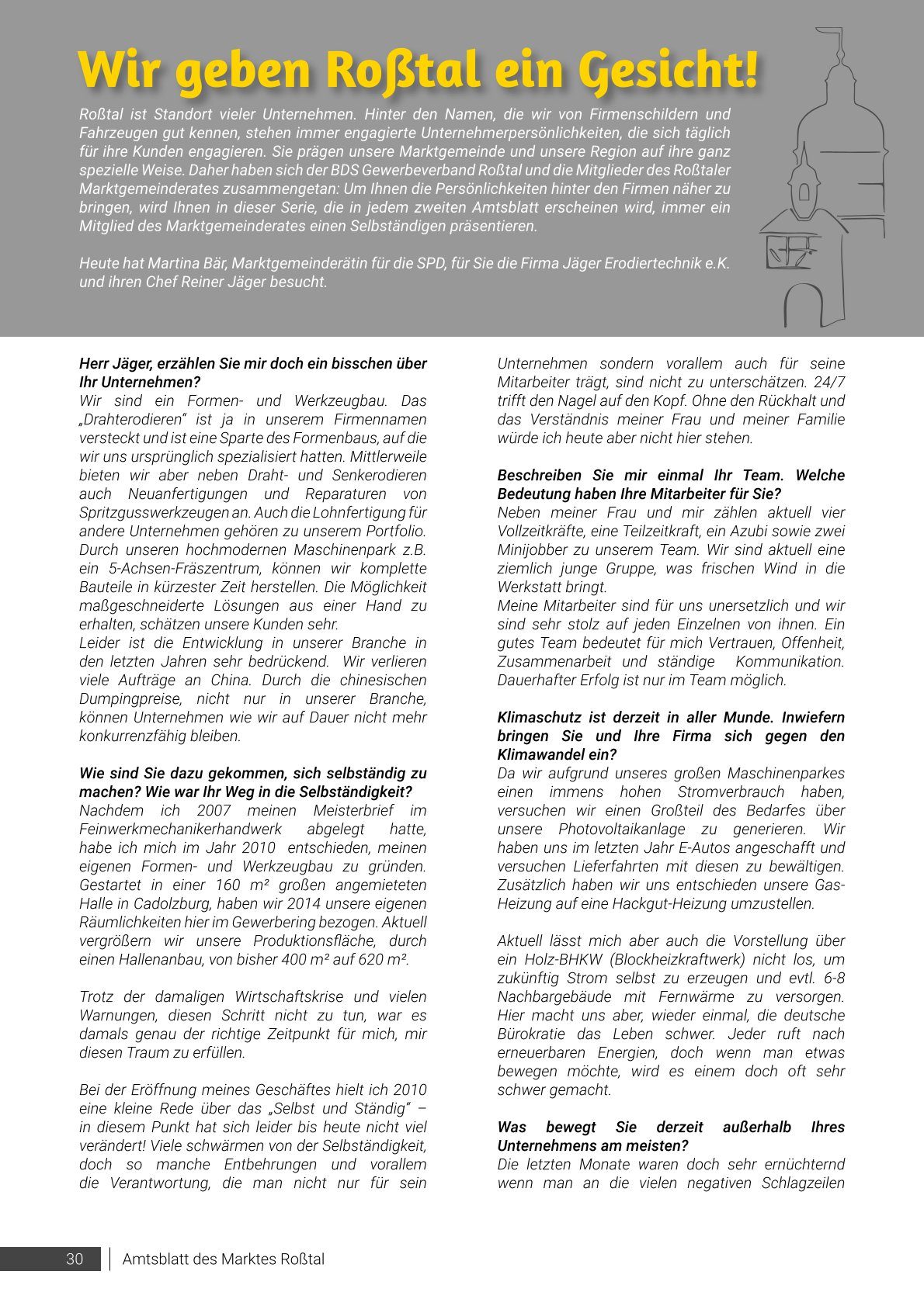 Amtsblatt Roßtal Januar 2023, Seite 1
